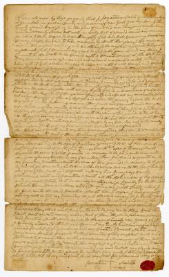 Probated will of Jonathan Smith, 1781