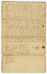Probated will of Mary Tyson, 1781