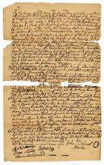 Probated will of John Wescot, 1781