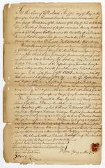 Probated will of George Wedderhane, 1781