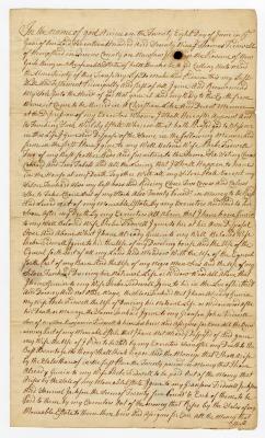 Probated will of Thomas Tredwell, 1781