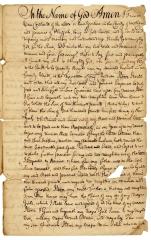 Probated will of Frances Van Cortlandt, 1781