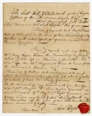 Probated will of Samuel Wogan, 1781