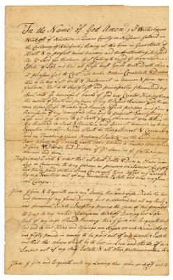 Probated will of Wilhelmus Wyckoff, 1781