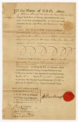 Probated will of William Bownass, 1782