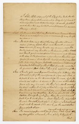 Probated will of John Biles, 1782