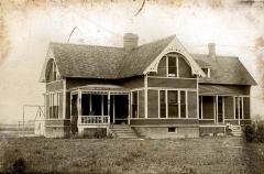 Thomas Indian School Photograph.  Exterior View of Hospital Building