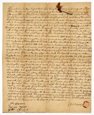 Probated will of Elias Doughty, 1782