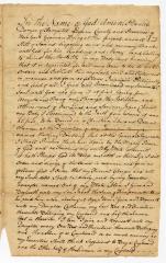Probated will of Daniel Duryee, 1782