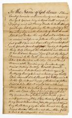 Probated will of Tunis Covert, 1782