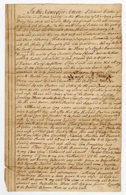 Probated will of Samuel Denton, 1782