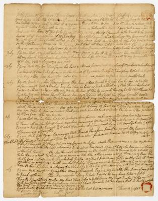 Probated will of Thomas Cooper, 1782