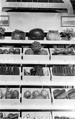 Thomas Indian School Photograph,  Fair Produce Exhibit