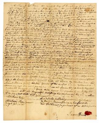 Probated will of James Haines, 1782