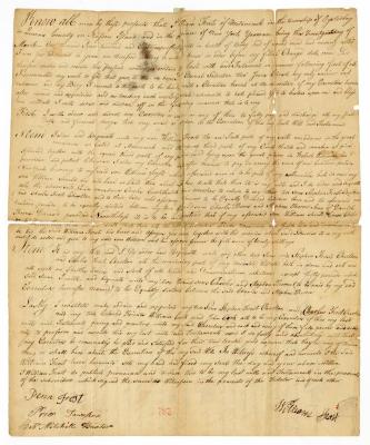 Probated will of William Frost, 1782