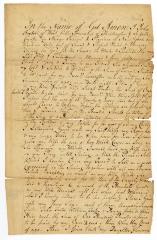 Probated will of John Foster, 1782
