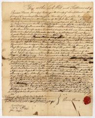 Probated will of Prince Hawes, 1782