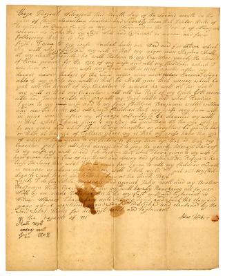 Probated will of Silas Hicks, 1782