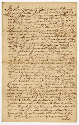 Probated will of Micaiah Herrick, 1782