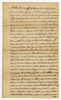 Probated will of Sarah Horsfield, 1782