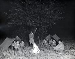 Thomas Indian School Photograph,  Boy Scouts Camping