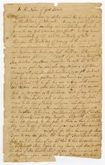 Probated will of Christian Jacobson, 1782
