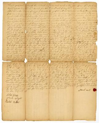 Probated will of Jacob Mott, 1782