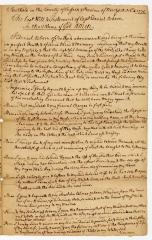 Probated will of Daniel Osborne, 1782
