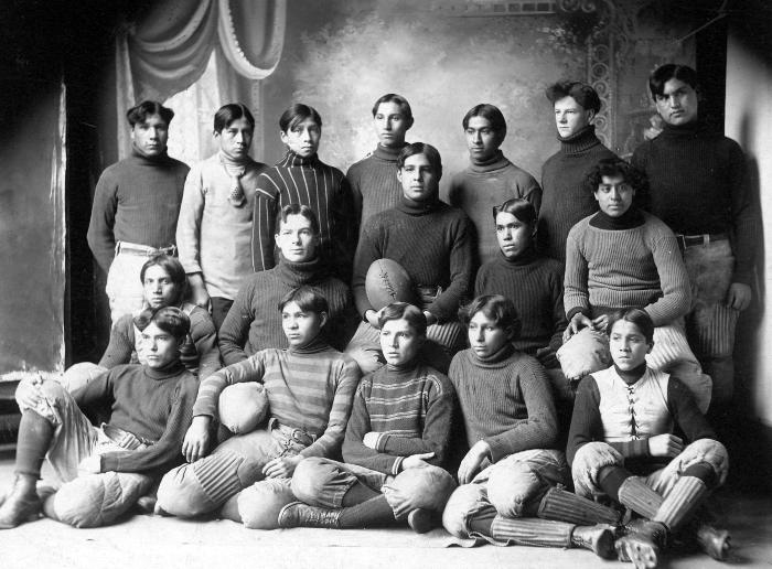 Thomas Indian School. Iroquois Football Team