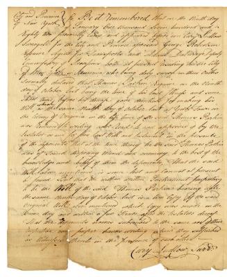 Probated will of Thomas Parkin, 1782