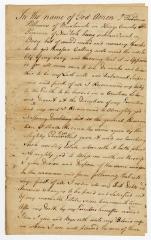 Probated will of Theodorus Polhemus, 1782