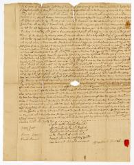 Probated will of Hezekiah Pearsall, 1782
