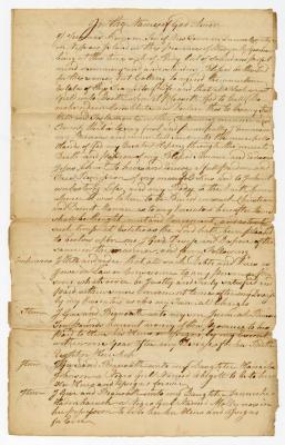 Probated will of Jeromus Remsen, 1782