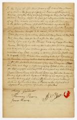 Probated will of Mary Reeve, 1782