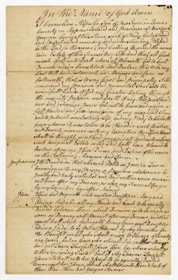 Probated will of Cornelius Rapalje, 1782