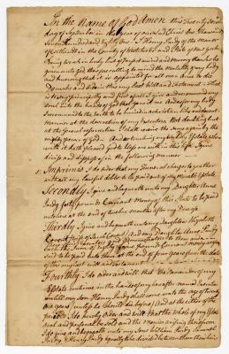 Probated will of Henry Purdy, 1782