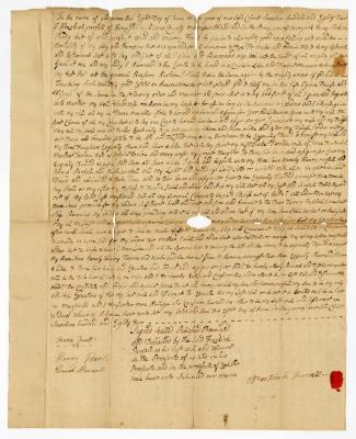 Probated will of Hezekiah Pearsall, 1782
