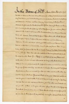 Probated will of John Pell, 1782