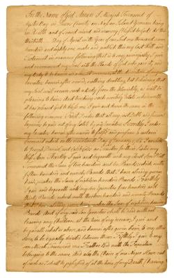 Probated will of Micajah Townsend, 1782