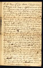 Probated will of Sam Skidmore, 1782