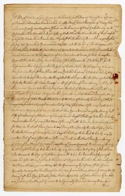 Probated will of John Stevenson, 1782