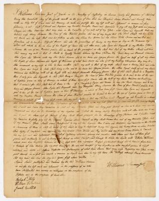 Probated will of Williams Seaman Jr., 1782