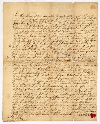Probated will of Nicholas Stillwell, 1782