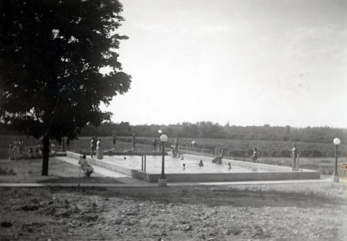 Thomas Indian School Photograph.  Outdoor Swimming Pool