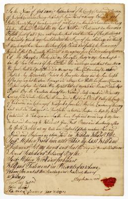 Probated will of Stephen Wood, 1782