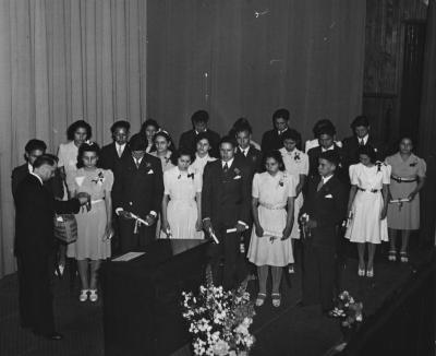 Thomas Indian School Photograph. Graduation Ceremony