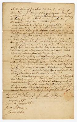 Probated will of Cornelius Cortelyou, 1783