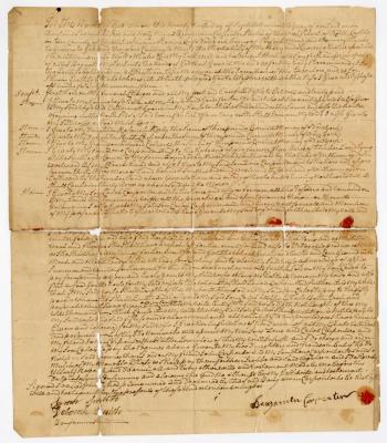 Probated will of Benjamin Carpenter, 1783