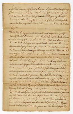 Probated will of Isaac Denton, 1783