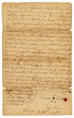 Probated will of Rachael Briested, 1783